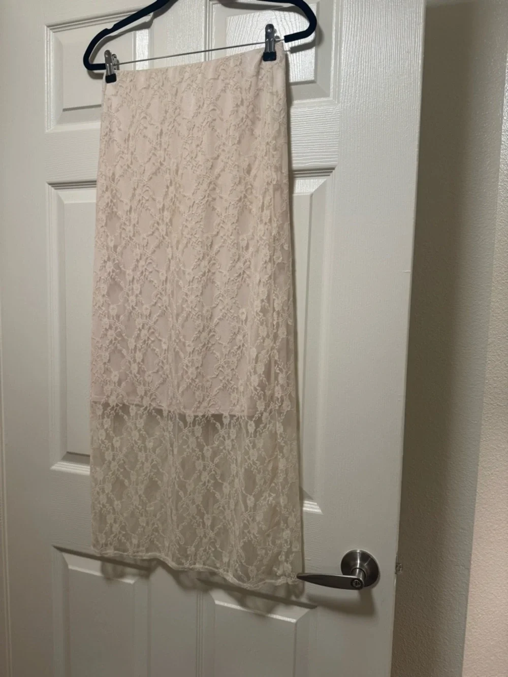 Sincerely Jules Cream Lace Midi Skirt